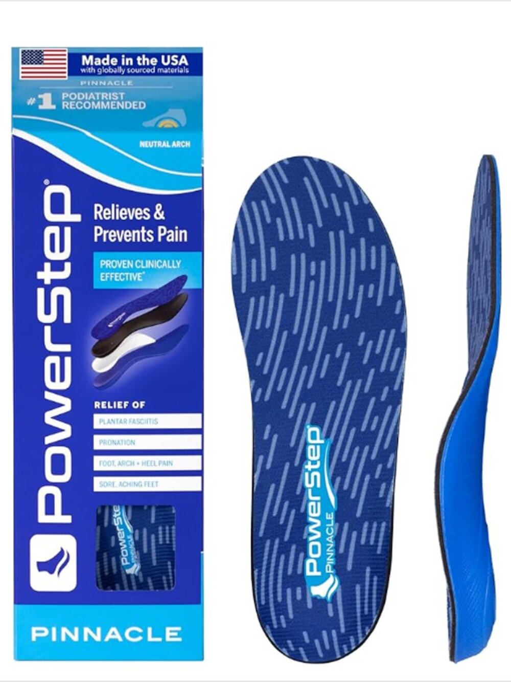 NWT Premium Dual-Layer Cushion Insoles Size 10-10.5 Men & 12 Women